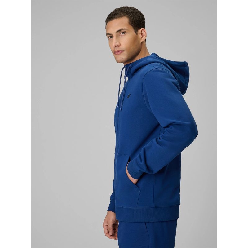 Men's zip-up hooded sweatshirt 4F