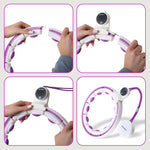 HMS Hhm17 Hula Hop White/Violet With Magnets And Weight + Counter fehér edzéssegítő 17-44-588