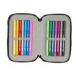 FC Barcelona triple filled pencil case 37 PCS czarny ceruzatartó