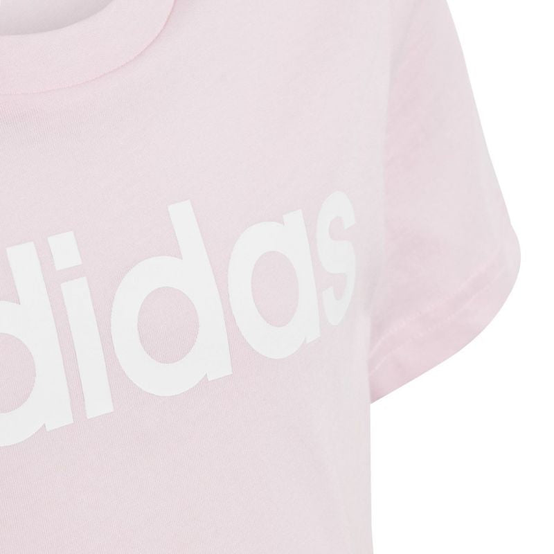 adidas Essentials Linear Logo Cotton Slim Fit Tee Jr IC3152 Póló