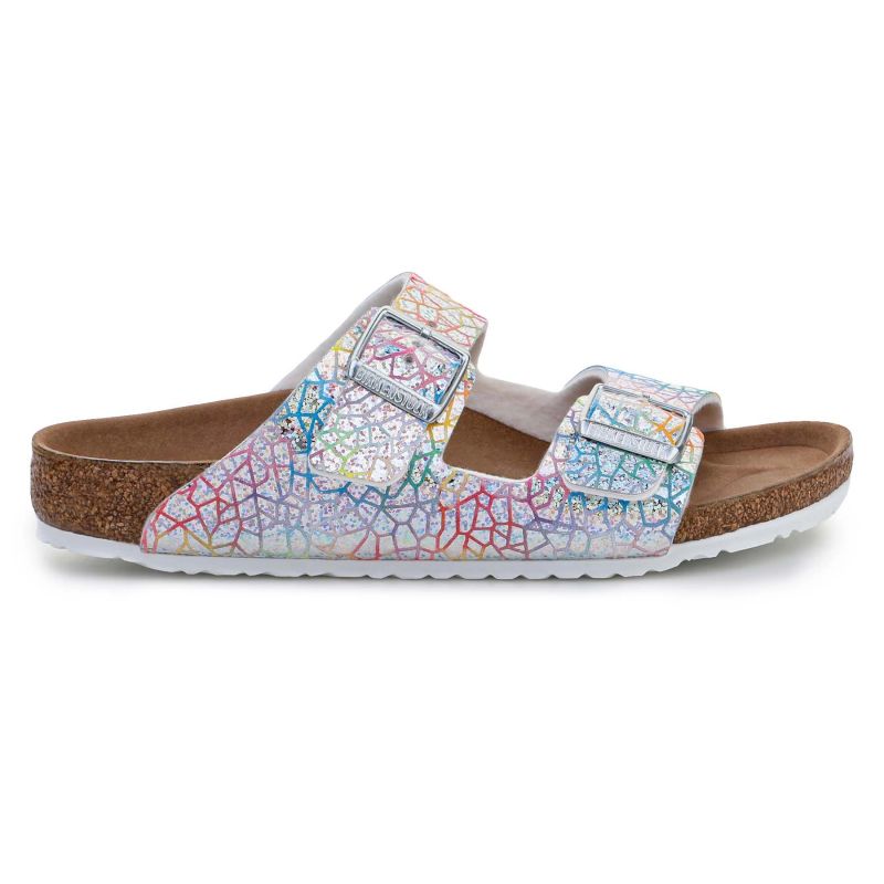 Birkenstock Arizona Kids Flashy Hologram Silver Jr 1022173 cipő