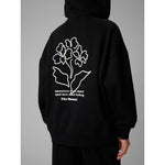 Women's loose sweatshirt with hood 4F