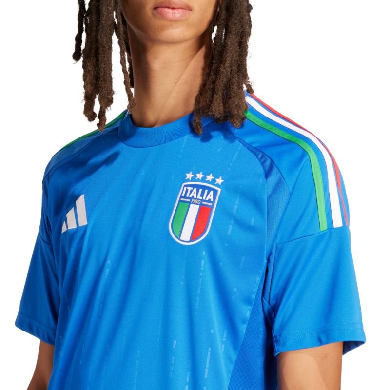 adidas Italy 24 Home men's t-shirt blue IN0657 Ruházat