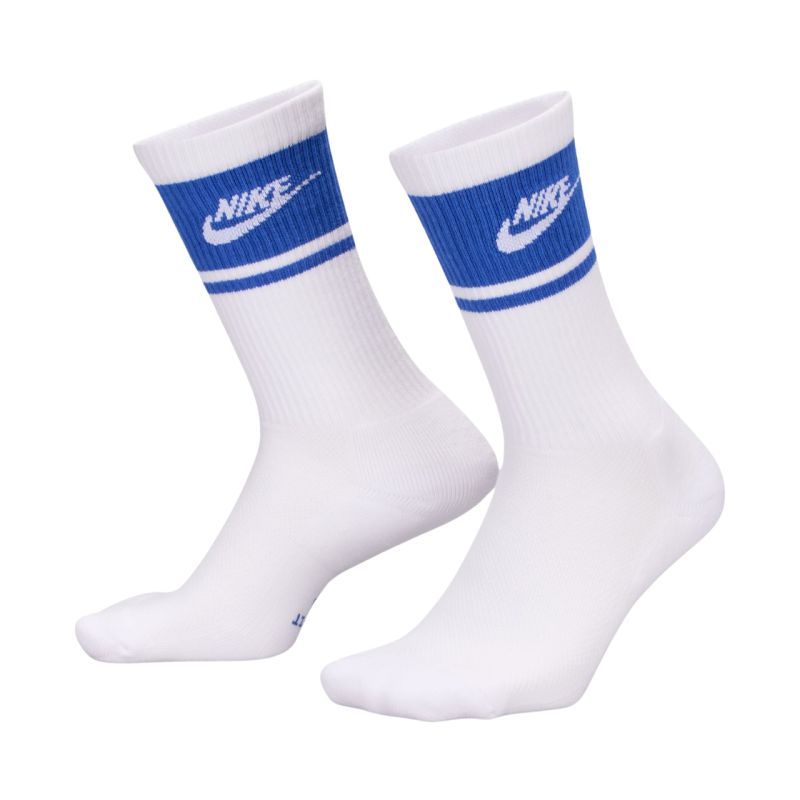 Nike Everyday Elevated Crew Socks 3 Pairs White and kék zokni