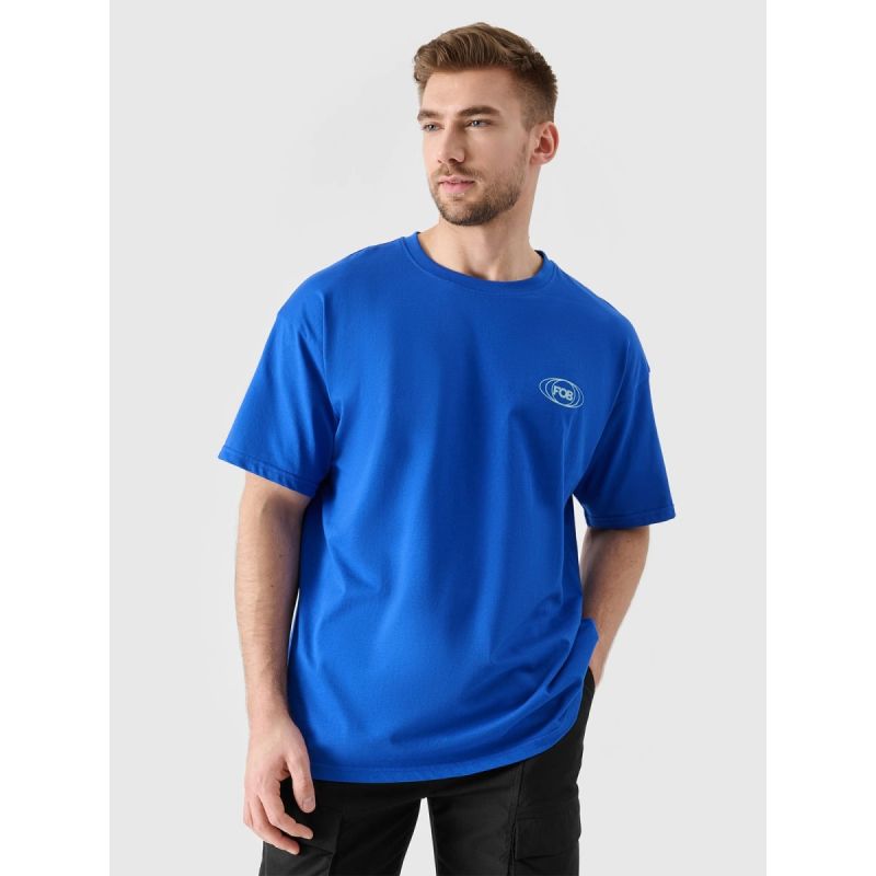 Men's oversize printed T-shirt 4F 4FRSS24TTSHM2535-36S póló