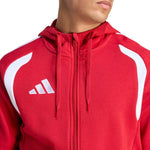 Men's adidas Tiro 26 League Sweat Full Zip Hoodie red KF9106 piros kapucnis pulóver
