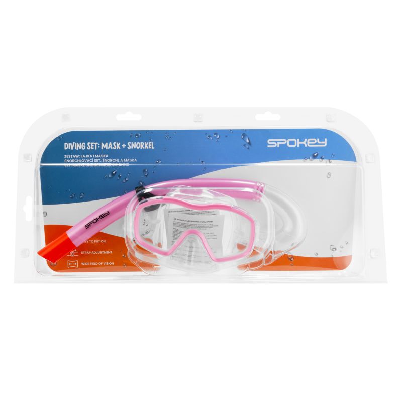 Spokey CELEBES SPK-928107 diving set: mask + snorkel Úszás kiegészítő