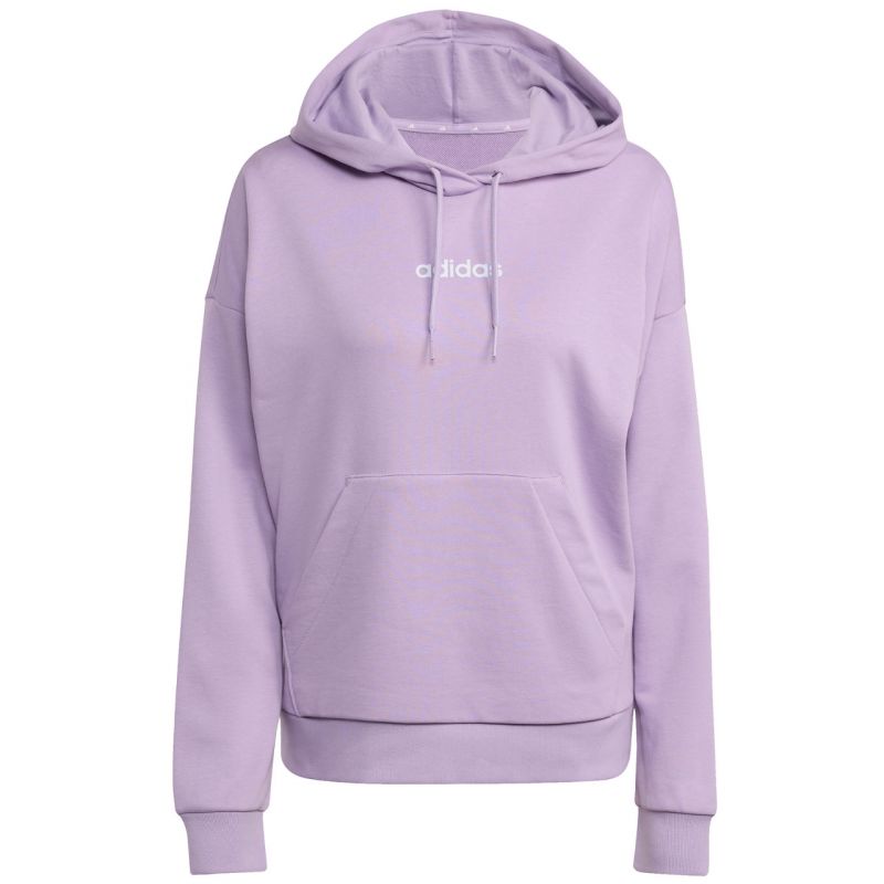 adidas Women's Essentials Linear French Terry Hoodie Purple JY0036 General