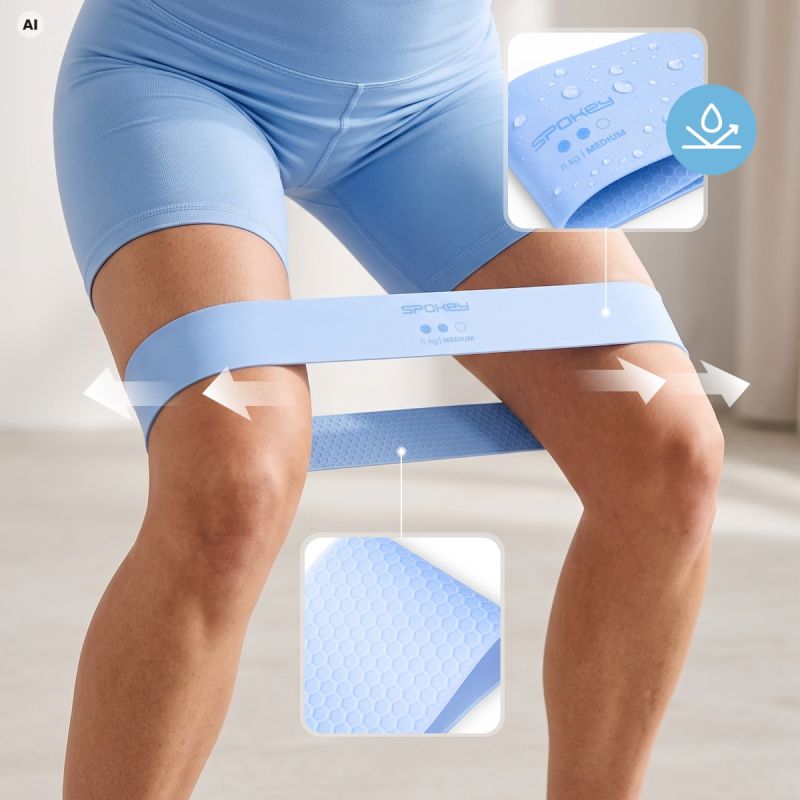 Spokey A set of three training bands with an anti-slip structure, JUICY SET készlet SPK-947318