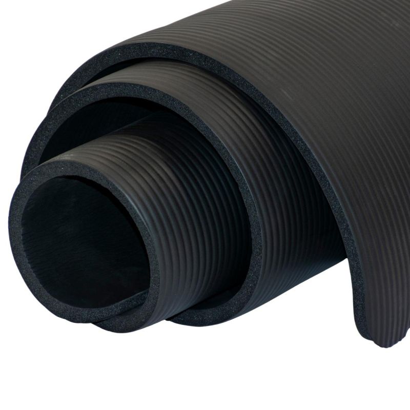 Enero FITNESS MAT NBR ANTI-SLIP .5CM BLACK + FIT COVER fekete mats, covers, training equipment