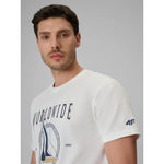 4F Men's regular printed T-shirt póló 4FRSS26TTSHM3993-11S