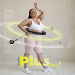 HMS Hula Hop Set HHW11 BLACK with studs and weight + BR163 BLACK PLUS SIZE belt fekete kiegészítő 17-44-634