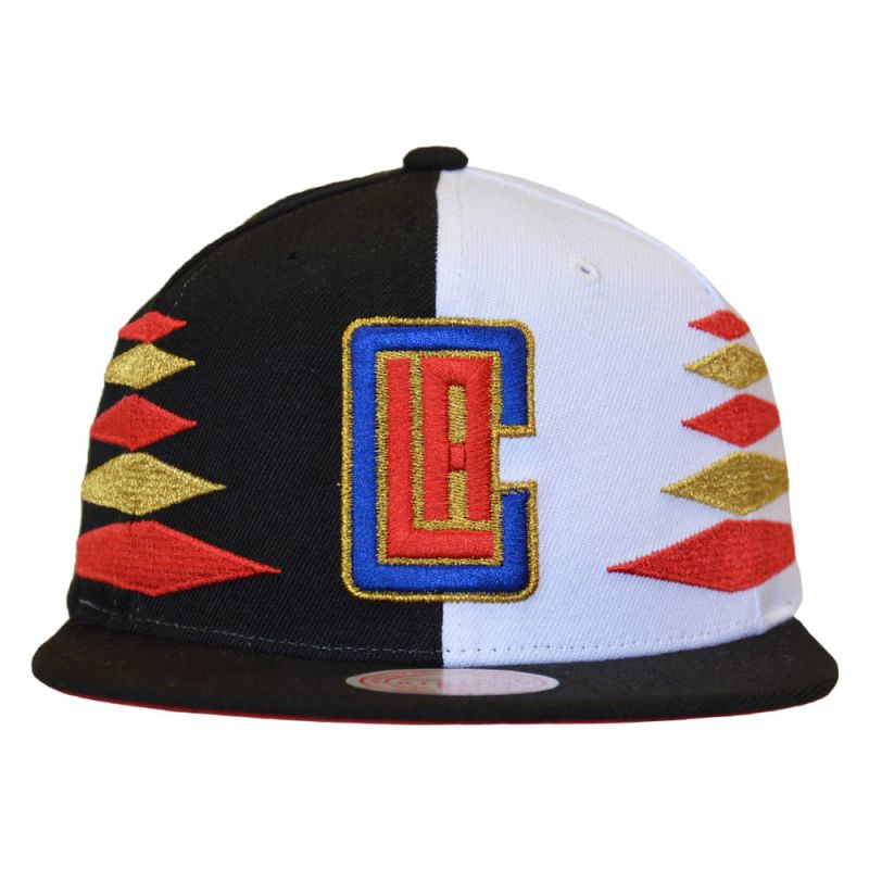 Mitchell & Ness NBA Diamond Cut Los Angeles Clippers Cap - HHSS1093-LACYYPPPBKWH uniwersalny baseball sapka