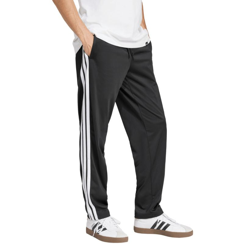 Men's adidas 3-Stripes Tricot Regular-Fit Open Hem JI8802 fekete nadrág