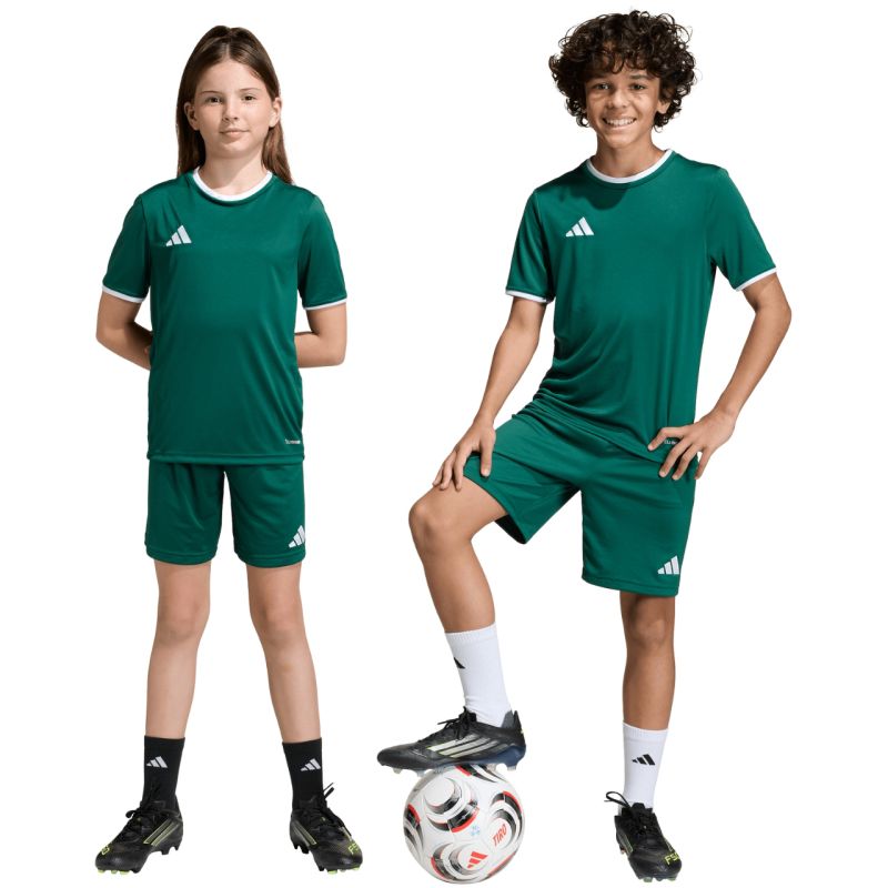 Adidas Entrada 26 Kids' Green zöld gyerek rövidnadrág KE9831