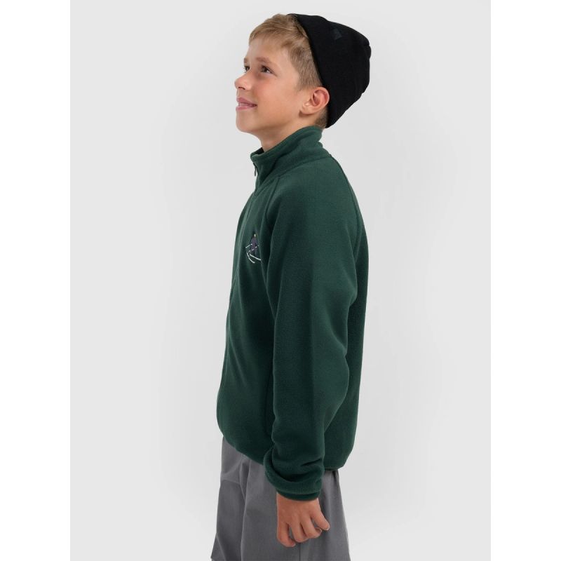 4FWarm fleece with stand-up collar for boys 4F 4F4FJRAW25TFLEM438-40S pulóver