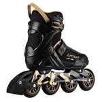 Nils Extreme ARMOUR black and gold roller skates size 41 arany görkorcsolya