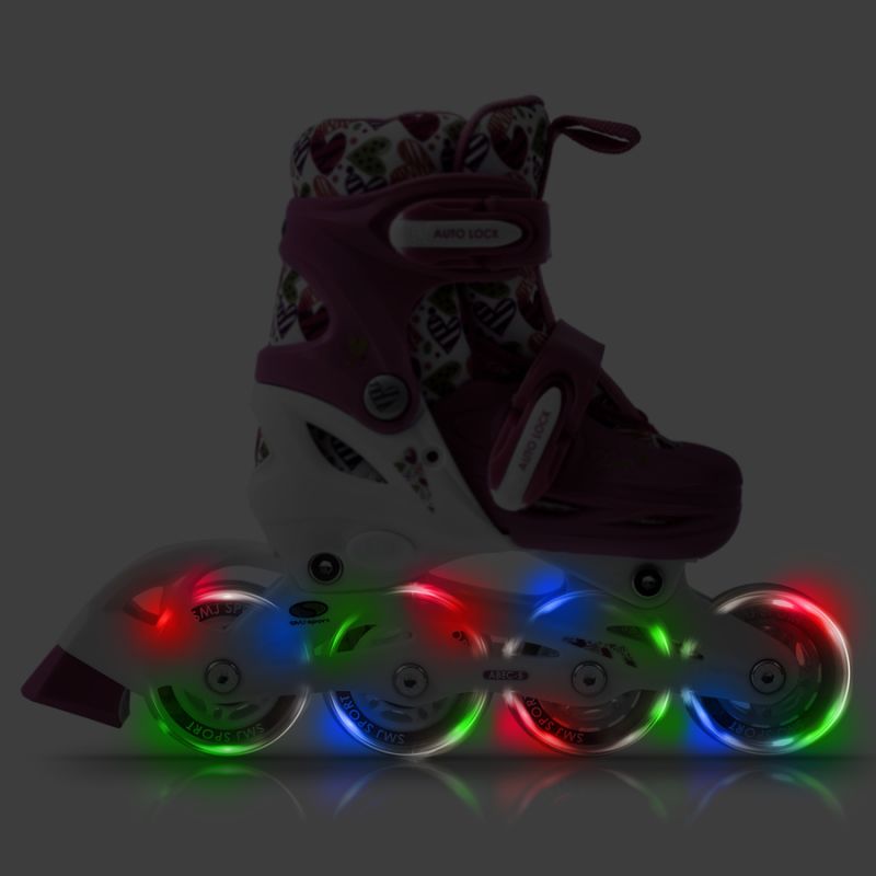 Smj Roller skates-rollers-skates adjustable sport Combo Hearts 3in1 Led Jr HS-TNK-000011510 Szabadidő kiegészítő