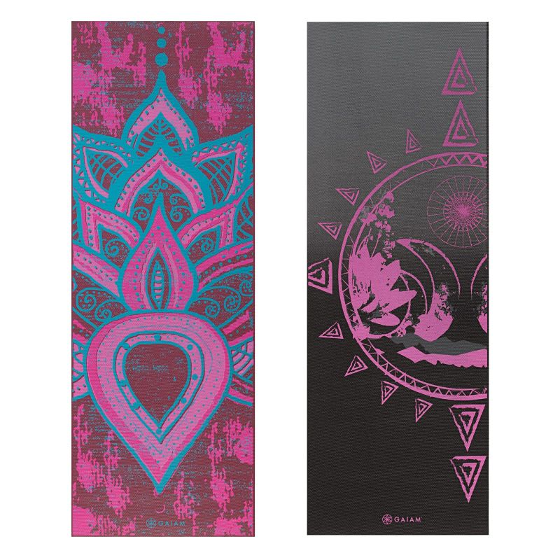 Double-sided yoga mat Gaiam &quot;BE FREE&quot; 6mm 62031