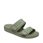Crocs Brooklyn Buckle Low Women's Slides Green 211215 3BX
