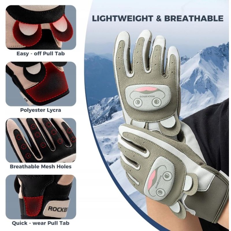 Rockbros children's sports gloves black- rózsaszín kapuskesztyű SI16310008002
