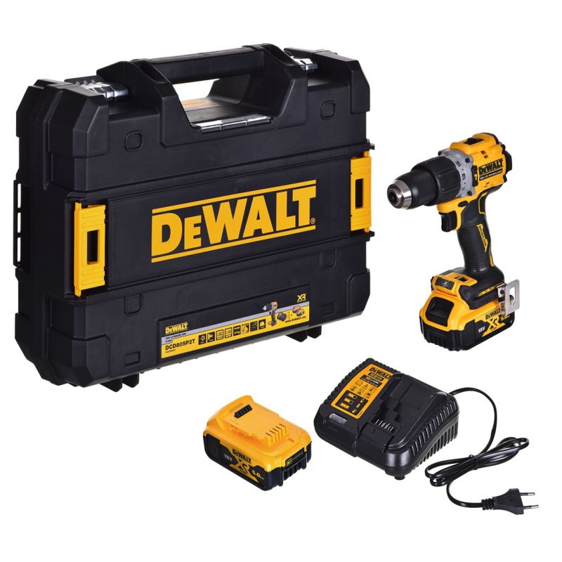Drill driver 18V 2x5.0Ah BL TSTAK DCD805P2T