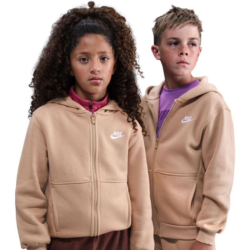 Nike Sportswear Club Fleece Kids' Sweatshirt FD3004 bézs pulóver