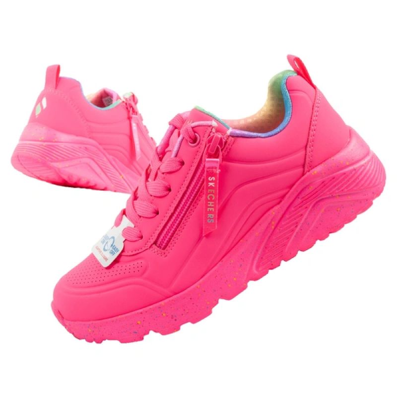 Skechers Uno Lite children's sports sneakers shoes, pink, comfortable rózsaszín utcai cipő