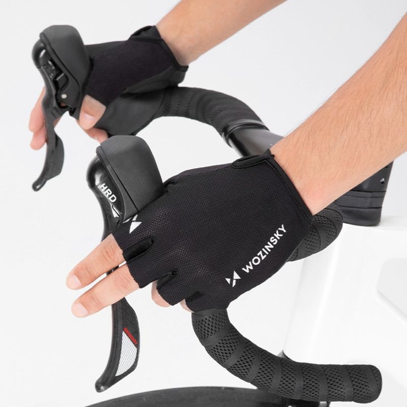 Wozinsky WRR-01M cycling gloves size - black fekete kesztyű -198889