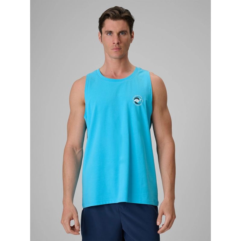 4F Men's regular sleeveless T-shirt with print póló