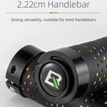Rockbros bicycle handlebar grips black and red