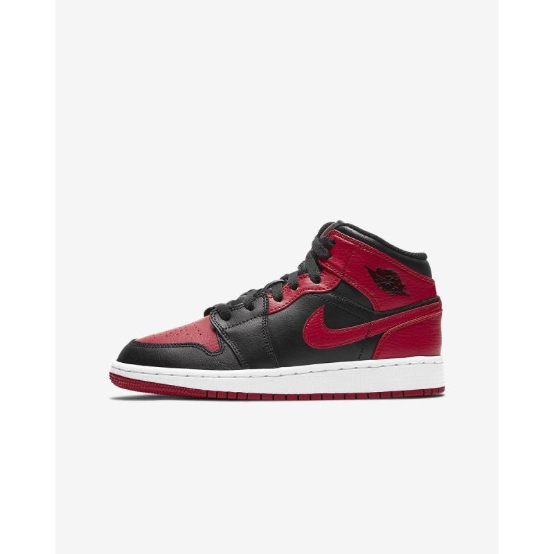 AIR Jordan 1 Mid Banned GS retro - fekete cipő