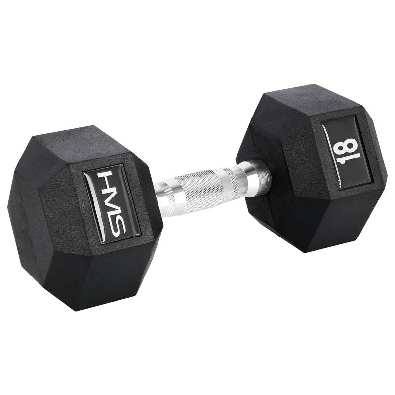 HMS HEX PRO dumbbell 18 kg szürke póló 17-66-118