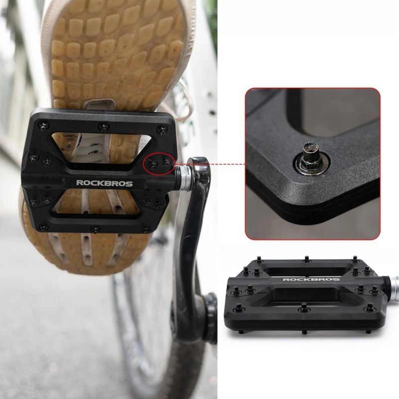 Rockbros 2022-12A Nylon Bicycle Pedals - Black