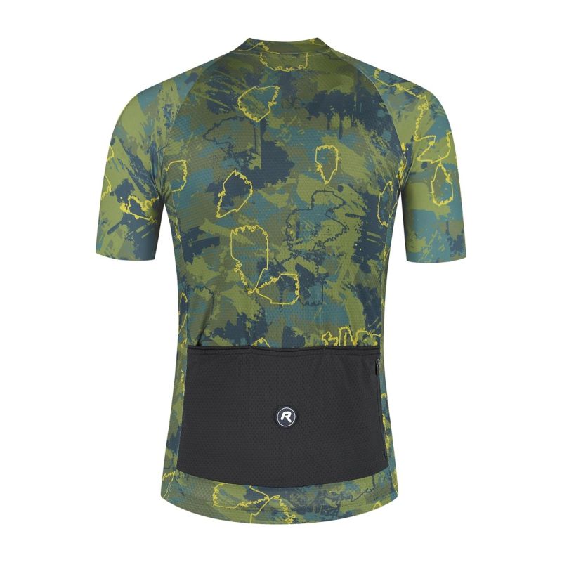 Rogelli ESSENTIAL GRAPHIC II T-shirt green/ 2XL kék póló