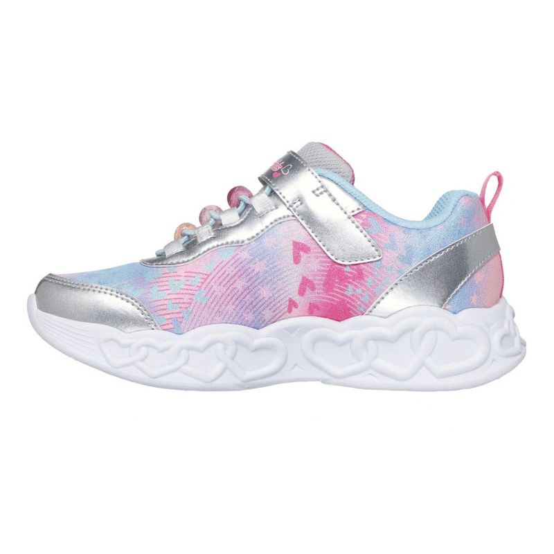 Skechers S-Lights Infinite Heart Lights-Heart Jewels 303261L-SMLT Silver/Multi szürke utcai cipő