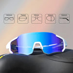 Rockbros 10183 polarizing cycling glasses - blue niebieski glasses, training equipment