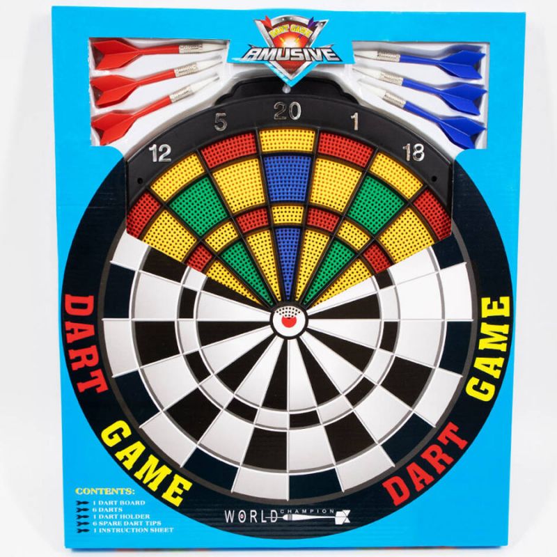 Inny Plastic dartboard 40 cm + 6 darts BT26903/EBO01316 Pajzs