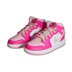 AIR Jordan 1 Mid GS Fierce Pink Kids' - rózsaszín cipő