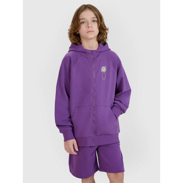 4f Boys' zip-up sweatshirt with hood 4FJRSS25TSWSM2103-51S General
