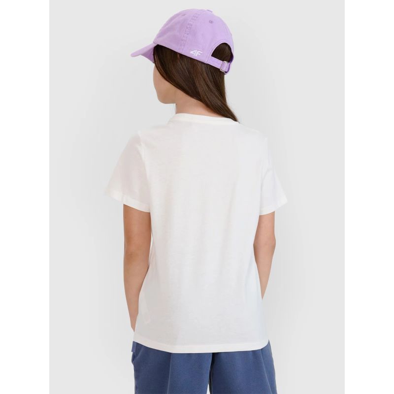 4f Girls' regular printed T-shirt 4FJWSS25TTSHF1854-11S Ruházat