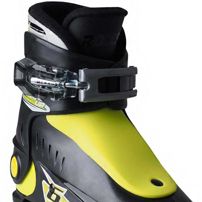 Roces Idea Up Ski Boots Black and Lime Jr 450490 18 Cipő