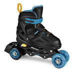 Spokey Quattro 4IN1 SPK-943433 inline skates size 34-37 BK/DBL Szabadidő kiegészítő