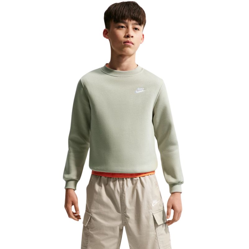 Nike Sportswear Club Fleece Kids' Sweatshirt Light Green