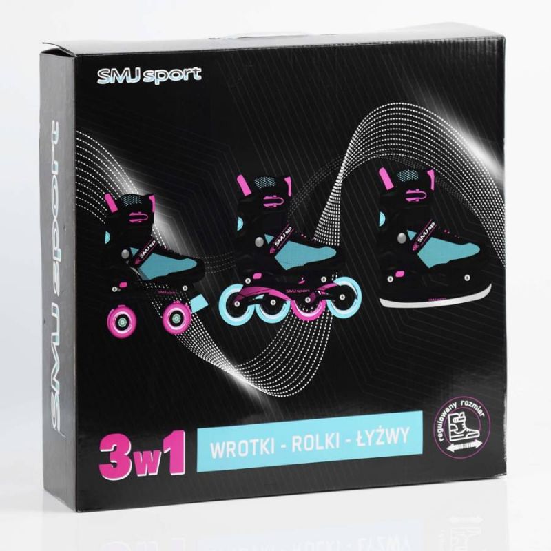 Smj sport 3in1 Jr BS-616TP roller skates Szabadidő kiegészítő