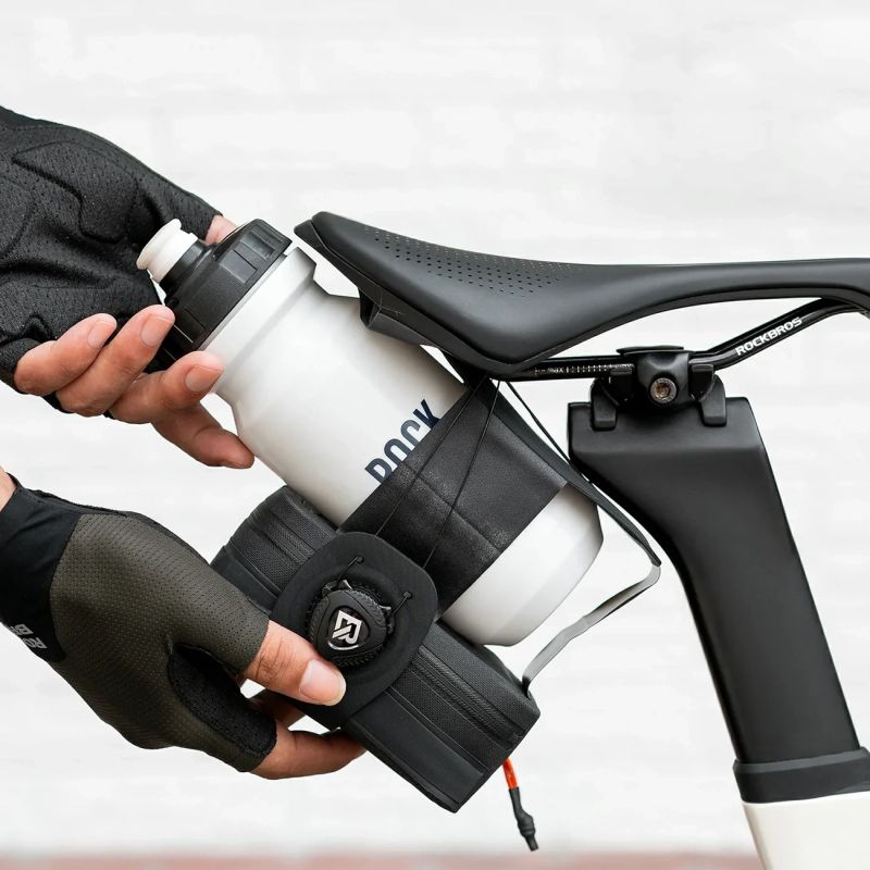 Rockbros AS-150 Waterproof Multifunctional Saddle with Bottle Holder - Black fekete táska