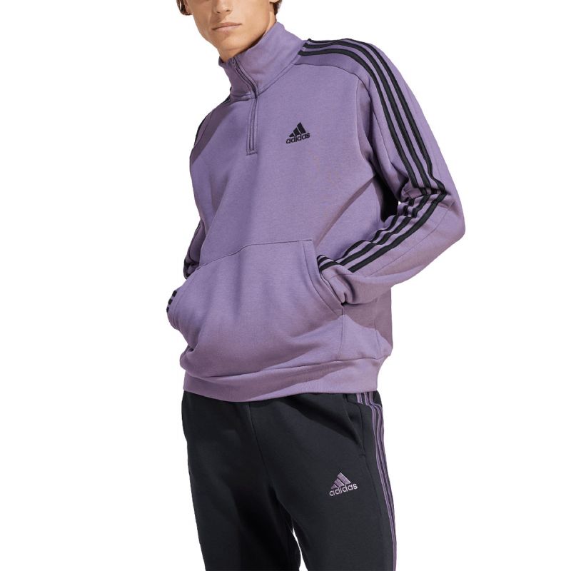 adidas Essentials Fleece 3-Stripes 1/4-Zip M Sweatshirt IJ8912 Pulóver