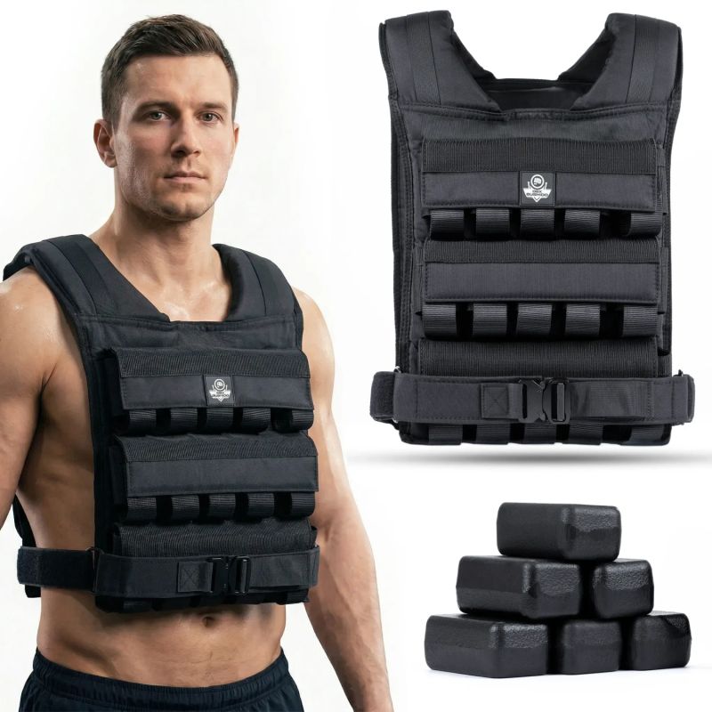 DBX Bushido 30kg Weighted Training Vest with Pulleys W30B | vests