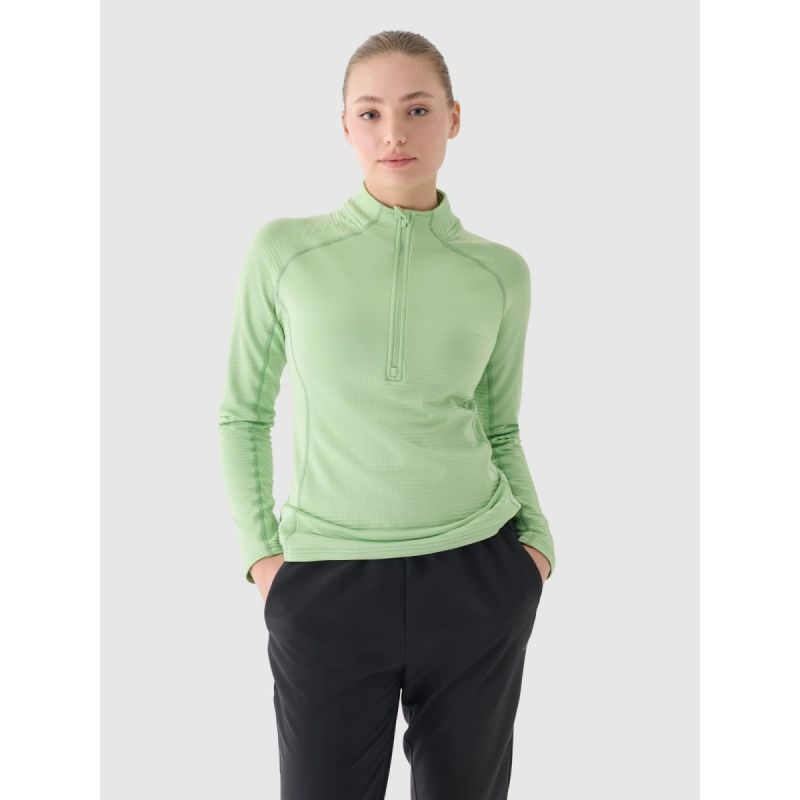 Women's slim quick-drying training sweatshirt 4F 4FWAW24TFSWF411-41S edzőruha