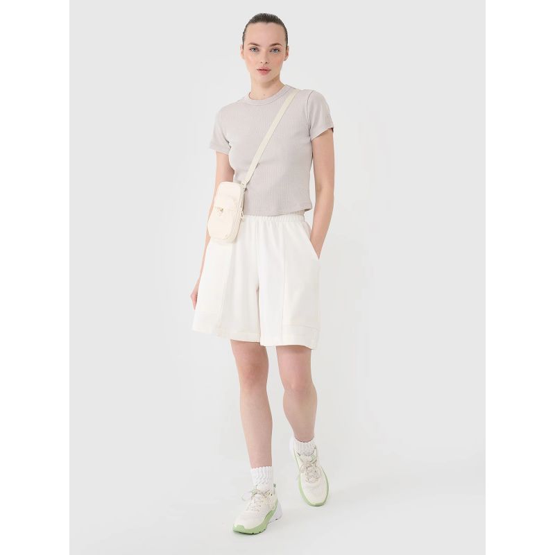 4f Women's slim ribbed t-shirt 4FRSS25TTSHF2696-83S General